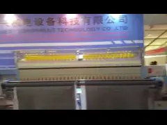 Машина промышленной вышивки 64 дюймов выстегивая для ткани драпирования video