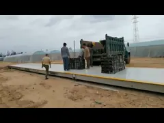 Изготовленное на заказ промышленное электронное 30T к Weighbridge масштаба тележки 100T video
