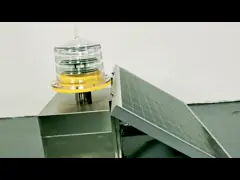 Красный свет солнечное ICAO авиации интенсивности вспышки 12V 24AH 20W средний video