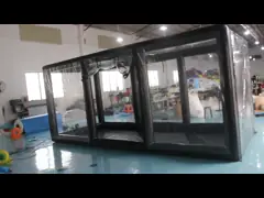 Шатер витрины черного брезента PVC рамки воздухонепроницаемый раздувной video