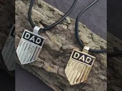 OEM ODM Family Name Pendant Mens Engraved Necklace
