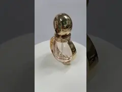 Насос рамки золота бутылки учреждения роскошного уникального дизайна стеклянные и крышка 40ml video