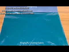 яркая ткань куртки зимы заботы масла PU 100%Nylon покрывая устойчивая легкая video