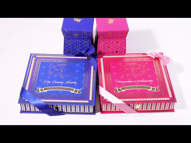 Luxury Customized Printing Lid And Base Chocolate Packaging Box With Ribbon and Divider Tray