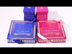Luxury Customized Printing Lid And Base Chocolate Packaging Box With Ribbon and Divider Tray