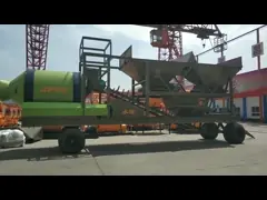 Portable Ready Mobile Mini YHZM50 Mix Concrete Mixing Plant