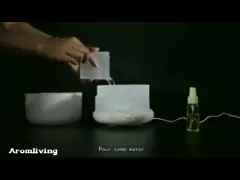 отражетель ароматерапии зерна ультразвуковых светов СИД цвета увлажнителей 7 тумана 500МЛ деревянный video
