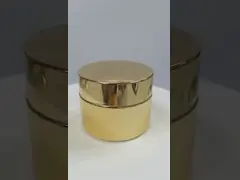 стеклянная сливк Botttle Skincare упаковывая, большой OEM опарников сливк лицевого щитка гермошлема 200g емкости video