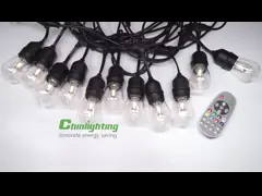 48Ft RGB Shatterproof Vintage Edison Bulb Outdoor String Lights video