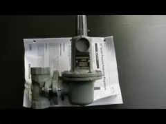 Дуктильные вход газового регулятора 250PSI давления газового регулятора 627 Fisher утюга модельный video