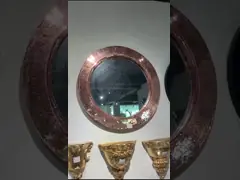 Дизайн зеркала тщеты стены стеклоткани рамки домашнего оформления мраморизуя граничат мрамором, который video