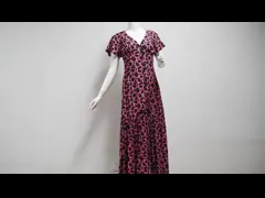 Summer Floral Printed Short Sleeve Ladies Casual Wear