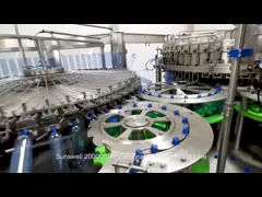 Автоматическая Карбонатед производственная линия безалкогольного напитка колы машины завалки разлитая по бутылкам video