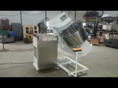 Головы оборудования пищевой промышленности коммерчески вверх по спиральные скорости смесителя теста 2 смешивая наклоняя ведро video