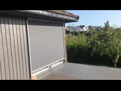 Aluminium Alloy Waterproof Windproof Zip Track Blinds PVDF Surface video