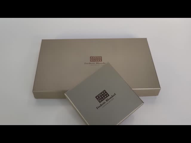 Custom Printed Fashion Square Lid and Base Type Chocolate Packaging Box With Divider