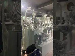 Стойки завода постамента мебели стеклоткани 2 размеров таблица конца стеклянной круглая video