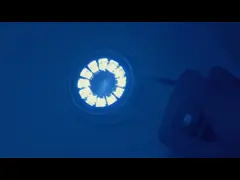 Света шлюпки двойного цвета строба 316L 50W подводные video