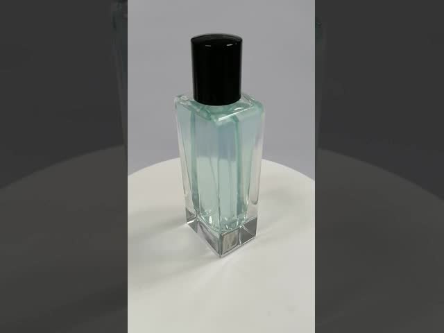 Крышка Surlyn цвета уникальных флаконов духов формы 110ml роскошных прозрачная видео