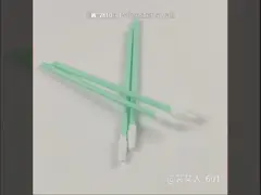 China 6 Inch Square Head Black PP Stick Polyester Swabs Surface Cleaning supplier