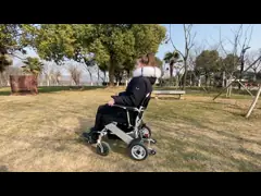 Кресло-коляска силы CE батареи лития 150Wx2 облегченная video