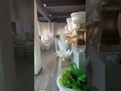 Классические вазы таблицы плантаторов стеклоткани мозаики зеркала для домашней свадьбы гостиницы video