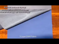 Спорт репеллента мягкой воды 3 слоев полиэстера DWR высокие гидростатические на открытом воздухе идут дождь ткань куртки video
