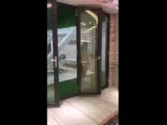 Изоляция Bifold алюминиевой рамки штранг-прессования двери 6063 T5 ядровая video