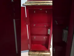 МДФ пользуется ключом держателей ключа шкафа 3Д коробки стены цвет желтого цвета коробки стены античных декоративных деревянных деревянный video