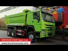 9.725L Engine 371HP SINOTRUK Heavy Dump Truck video