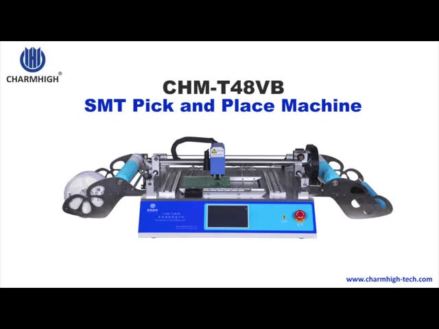 CHMT48VBの二重側面の58送り装置2のカメラ デスクトップSMTの一突きおよび場所機械