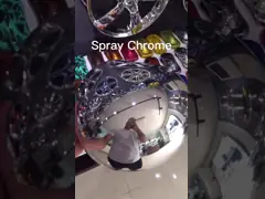 spray chrome on helmet