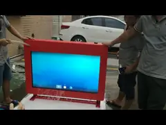 Outdoor Waterproof Digital Advertising LCD Wall Mounted Screen 1080P High Brightness