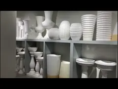 На открытом воздухе плантатор бака MGO плантаторов патио цветочных горшков глины серого цвета глиняных горшков установил больших плантаторов шара video