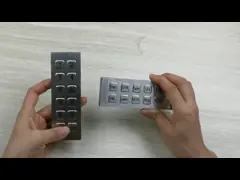 Кнопочная панель металла нержавеющей стали 12 FCC подгонянная ключами в выходе матрицы video