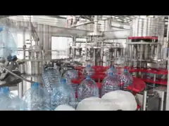 3Л 5Л 10Л машина автоматической бутылки 3 галлонов заполняя и покрывая для бутылки ЛЮБИМЦА video