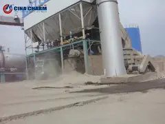 Дорога вымощая газ смешивая завода асфальта 320TPH/горелку угля video