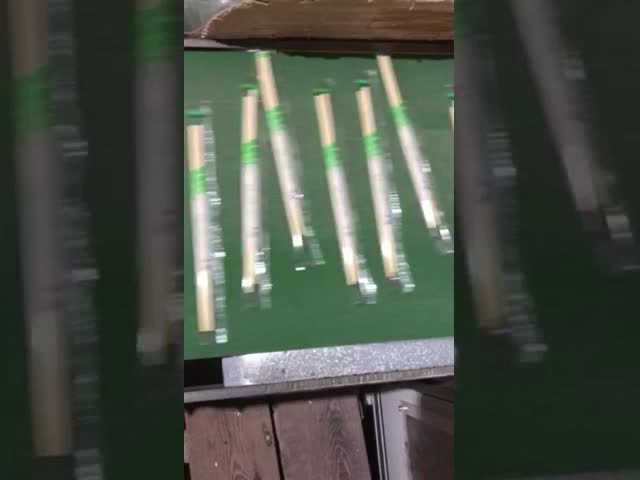 Бумажные пакуя палочки близнецов бамбукового изготовленного на заказ логотипа бамбуковые с логотипом видео