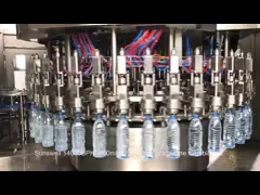 машины завалки воды в бутылках 500ML для минеральной воды и сверкная воды video