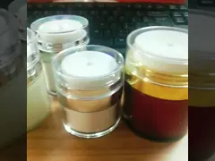 опарникы сливк стороны ABS 15g 30ml 50ml безвоздушные акриловые с круглой завинчивой пробкой video