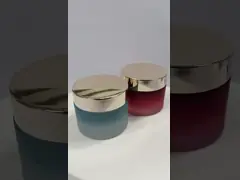 опарникы сливк синего стекла 20g 30g 50g косметические, OEM бутылок сливк стеклянного опарника косметический упаковывая video