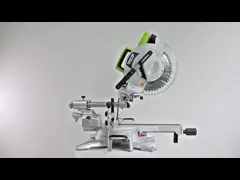 лазер 1800W сползая пилу митры смеси угла отбивной котлеты падения, автоматический защитный предохранитель для того чтобы сделать ваше вырезывание безопасный video