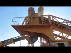 Мини мобильный конкретный дозируя подъем хоппера смешивания завода YHZS50 Precast предварительный video