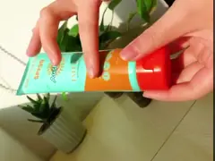 Трубки выжимкы круглого солнцезащитного крема 150ml 200ml косметические video
