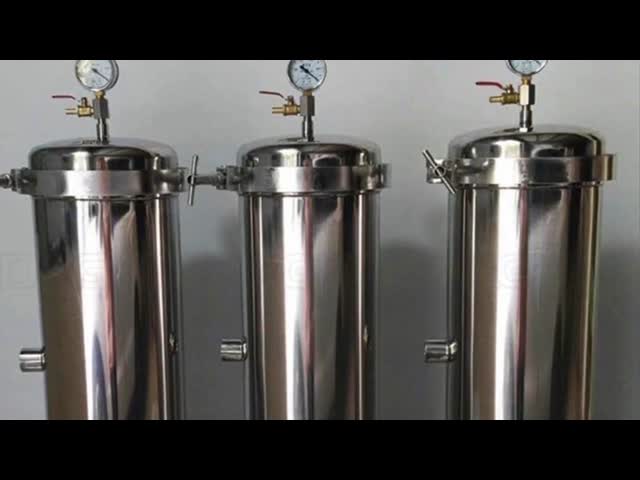 Sus316/304 Multi Bag Stainless Steel Cartridge Filter Housings