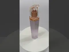 Профессиональные роскошные стеклянные бутылки лосьона/насос разливают косметический упаковывая Креам ОЭМ по бутылкам бутылок video