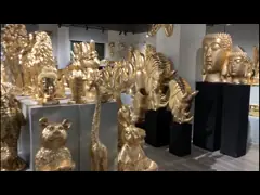 Золото 3 цветочных горшков стеклоткани размеров классическое листало плантаторы смолы финиша поли video