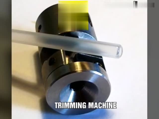 high precision catheter trimming machine for medical catheters or cannulas