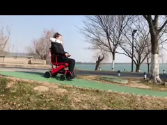 Скутер электрической кресло-коляскы 39,68 Lb с ограниченными возможностями классический складной video