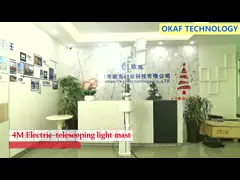 20m Winch Motorized Telescopic Antenna Mast Vehicle Mounted